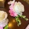 White pink floral brooch - Image 3